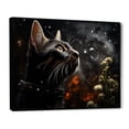 thumbnail image 2 of Designart "Abyssinian Feline Explorer" Animals Cat Floater Framed Canvas Prints, 2 of 5