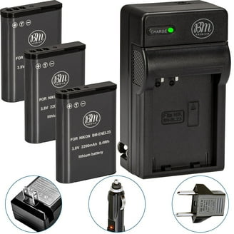 BM 2 EN-EL19 Batteries and Charger for Nikon Coolpix S3500 S3600