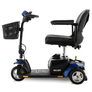 Pride Go-Go Elite Traveller 3-Wheel Scooter, 18 AH Battery, 300 lbs. weight capacity,