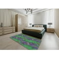 thumbnail image 4 of Ahgly Company Indoor Rectangle Patterned Kelly Green Abstract Area Rugs, 6' x 9', 4 of 6