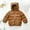 Brown, variant on Liyamei Children's Cottonjacket With Black And Gold Ears Hooded Jacket For Boys And Girls Boys Winter Coat Size 18-24 Months