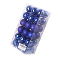 thumbnail image 2 of CHGBMOK 36PCS Christmas Ball Ornaments for Xmas Christmas Tree Decorations, Shatterproof Christmas Ball Decorations for Holiday Wedding Prty Decoration - 1.57"(40mm) - Blue, 2 of 5