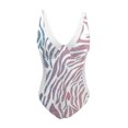 thumbnail image 4 of TSADFHJI Womens Swimsuits Two Piece Women's Deep V Printed Color Matching Swimsuit M White, 4 of 4