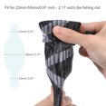 thumbnail image 3 of Unique Bargains 2.02m Black White Fishing Rod Sleeve Rod Sock Cover Braided Mesh Rod Protector 2 Pack, 3 of 5