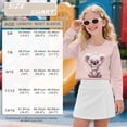 thumbnail image 7 of COEQINE Girls Crop Tops Long Sleeve Sweatshirt for Fall, Soft Everyday Crewneck Pullover Loose Fit T-Shirts for 7-8 Years Teen Kids, Koala Heart Pink, 7 of 7