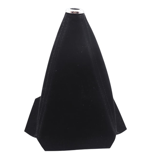 Palanca de cambios manual de coche de cuero de gamuza cubierta impermeable para perilla de engranaje (negro)