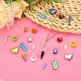 thumbnail image 4 of 27pcs Pumpkin Charm, Pumpkin Bracelet Charm Pendants Alloy 3D Pumpkin Pendants for Jewelry Making Halloween, White, 4 of 6