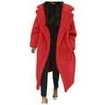 thumbnail image 1 of Uinagy Women's Sherpa Long Coat Jacket, 1 of 8