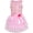 Pink, variant on Girls Dress Ruffle Skirt Pink Flower Birthday Party 5 Years