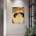 thumbnail image 5 of VELVET Nordic Style Canvas Poster Living Room Gustav Klimt Mother Love Twin Baby Painting Artwork Wall Art Decor Kids Room Modern Home Decor Pictures Stretched and 20x24inch Framed, 5 of 7