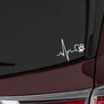thumbnail image 2 of Roromall Fashion Auto Decorative Heartbeat Love Dog Foot Prints Car Decals, 2 of 3