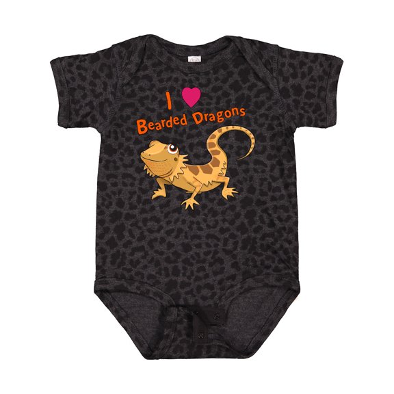 Inktastic I Love Bearded Dragons Boys or Girls Baby Bodysuit