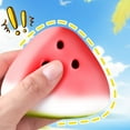 thumbnail image 3 of Shy Toy Watermelon Squishy Stress Relief Toy – Slow-Rising Pinch Music Soft Fruit Fidget, Scented Desk Toy, 10 Dollar White Elephant Gifts, White Elephant Gifts for Adults Under 10, 3 of 9