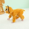 thumbnail image 6 of Hicidod Baby Romper Hooded Long Sleeve Flannel Newborn onesie Gender Neutral Cute Kids Animal Cosplay Jumpsuit Pajamas, 6 of 7
