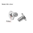 thumbnail image 2 of Unique Bargains M2 x 3mm Laptop Notebook Computer Screws Phillips Head Screw Silver Tone 3.8mm Dia Screw Head 200pcs, 2 of 3