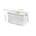 thumbnail image 3 of YIKA Tupperware Container Airtight Food Storage Container With Handle Plastic Freezer Organizer Bento Box For Kitchen Pantry Singles Piece Kitchen Storage White, 3 of 6