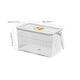 thumbnail image 3 of Aparatos de cocina, accesorios de cocina, recipiente hermético para almacenar alimentos con asa, organizador de plástico para congelador, caja bento para despensa de cocina, cajas de plástico individu, 3 of 6