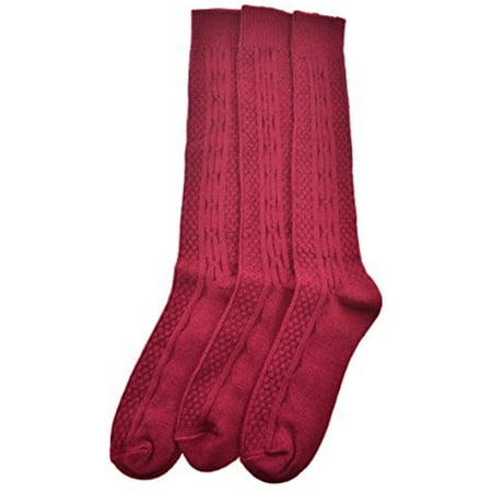 

Girls Classic Cable Knit Acrylic Knee High Socks 3 Pack (Little Girls & Big Girls)