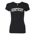 thumbnail image 2 of Wild Bobby State of Kentucky College Style Women Slim Fit Junior Tee, 2 of 6