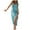 Sky Blue, variant on TSADFHJI Skirts for Women High Waist Summer Women Sleeveless Crew Neck Floral Patterns Tank Dress Casual Drawstring Slit Slim Dress Dresses M Navy