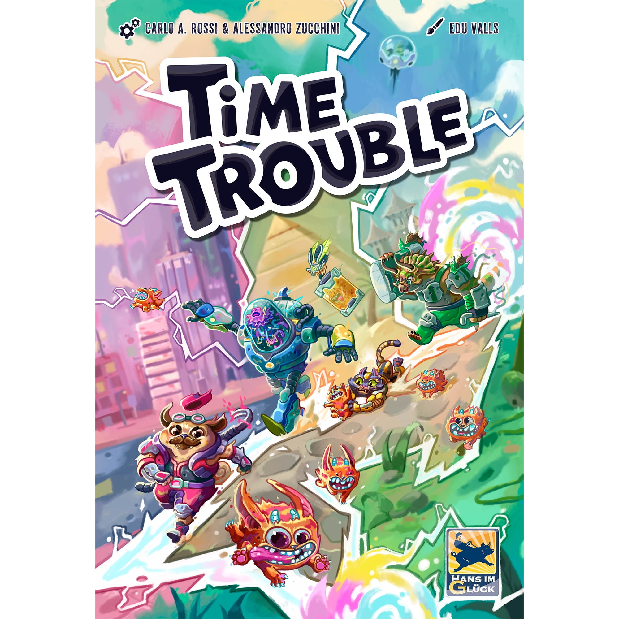 Time Trouble Cooperative Family Board Game for Ages 8+, from Asmodee