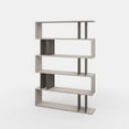 thumbnail image 3 of Ada Home Decor Berwyn Multiple Tier Open Shelf Modern Bookcase, Light Mocha/Dark Brown, 3 of 7