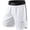 White, variant on Exxact Sports MMA Shorts, No Gi BJJ Shorts for Men for Boxing, UFC, Kickboxing, Grappling, Jiu Jitsu & Cross Training (Black, Small)