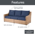 thumbnail image 5 of Better Homes & Gardens River Oaks Outdoor Sofa & 2 Nesting Tables with Patio Cover, Navy, 5 of 14