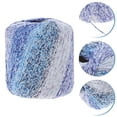 thumbnail image 2 of rollo de 133 m de hilo de algodón degradado teñido en color para tejer a mano, bufandas, gorros, chal, suéteres, mantas, disfraces (azul cielo)., 2 of 6