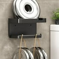 thumbnail image 6 of tzyudk Bathroom Mobile Phone Rack No Punching Paper Towel Storage And Storage Rack Household Roll Up Paper Box Suction Paper Box Wall Mounted Affordable Useful Black Plastic, 6 of 6