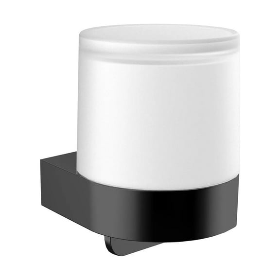 Nicole Round wall frosted glass soap dispenser. Round soap dispenser, gel dispenser