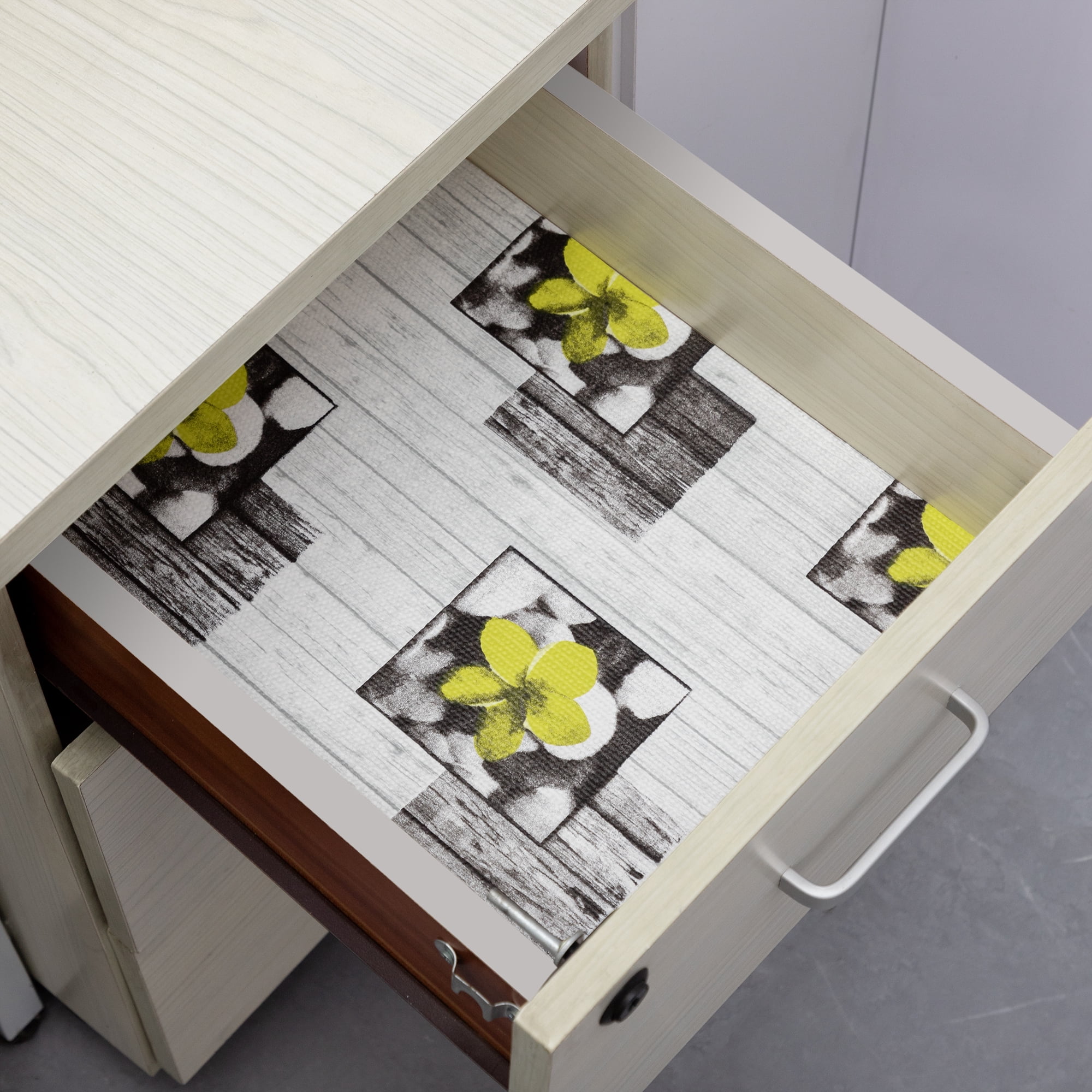RAY STAR 12x120 Inch Shelf Liner Non Slip, Non Adhesive Drawer Liner, Waterproof Shelf Liners for Kitchen Cabinets
