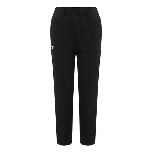 Rigardu women's pants pants for women work pants for women womens work pants Loose Fitting High Waisted Slacks Paperbag Pants For Wowen Business Casual Solid Slim Fit Slacks Black L