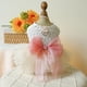 thumbnail image 2 of Vestido de novia de encaje para mascotas - Diseño de falda y pecho, cierre de corchete, para bodas/fiestas, aspecto elegante, 2 of 5