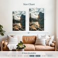 thumbnail image 4 of Elephant Stock Moraine Lake Sunburst Wall Art - Vertical Canvas Wall Art - Living Room Wall Decor - Nature Canvas - Gray And Blue Decor - 26" x 39", 4 of 8