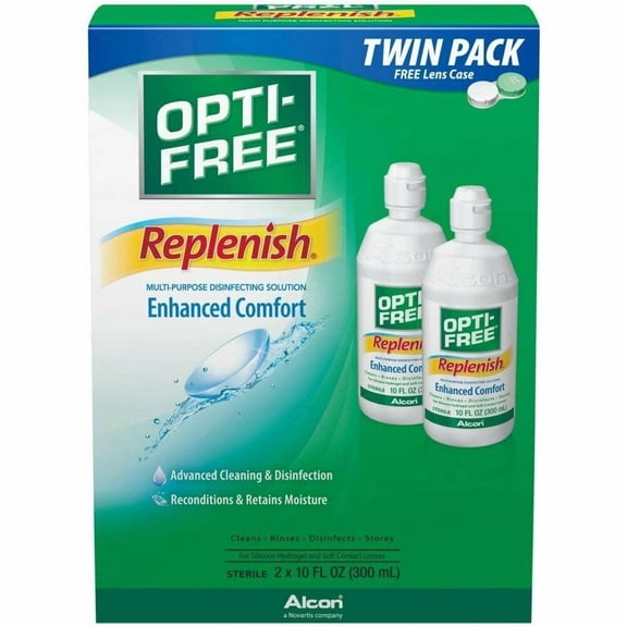 OPTI-FREE RepleniSH Multi-Purpose Disinfecting Solution 10 oz (Pack of 3)