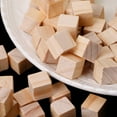 thumbnail image 5 of YIEMEEN 10/25/25mm Wooden Square Blocks Mini Cubes Embellishment for Woodwork Craft DIY, 5 of 10