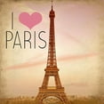 thumbnail image 2 of Kimberly, Allen 15x15 White Modern Wood Framed Museum Art Print Titled - I Heart Paris, 2 of 4