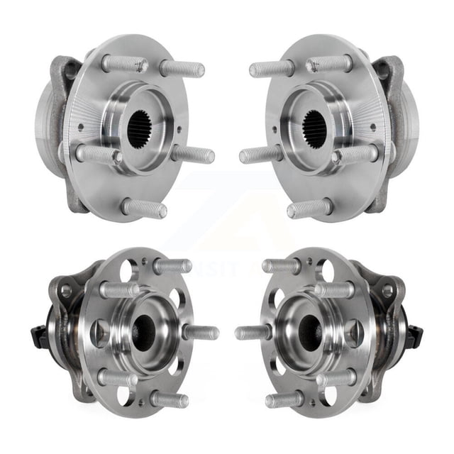 Kugel Front Rear Wheel Bearing & Hub Assembly Kit for Car 2018-2022 Hyundai Kona FWD - Left Right Side (Driver Passenger) K70-102020