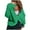 Green, variant on Lenpel Women's Open Back Tops Crew Neck Long Sleeve Backless Asymmetrical Hem T Shirts Loose Casual Blouses