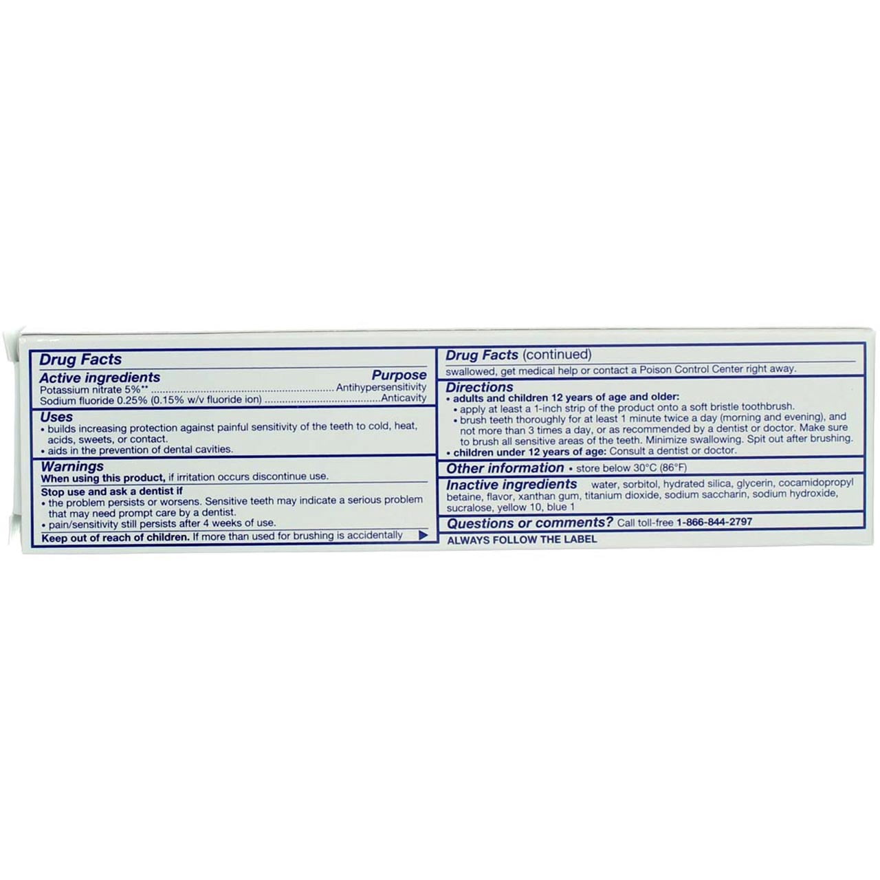 Sensodyne Fluoride Toothpaste, Maximum Strength, Fresh Mint 4 oz (Pack of 6)