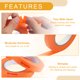 thumbnail image 5 of Cinta de pintor universal Unique Bargains - Cinta de enmascarar para pintura de automóviles DIY sin residuos - Papel crepé naranja de 0.8 pulgadas x 60.1 yardas, 5 of 7