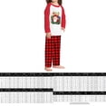 thumbnail image 2 of Conjunto De Pijamas De 2 Piezas Conjunto de pijama familiar de 2 piezas, estilo navideño, patrón de Papá Noel, traje diario a cuadros Ygjytge Chica Rojo 13-14T para Niño, 2 of 6