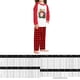 thumbnail image 2 of Conjunto De Pijamas De 2 Piezas Conjunto de pijama familiar de 2 piezas, estilo navideño, patrón de Papá Noel, traje diario a cuadros Cgtredaw Chica Rojo 13-14T para Niño, 2 of 6