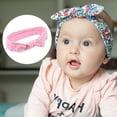 thumbnail image 6 of Polka Dot Bow Headband Fashion Cute Cotton Hair Band for Teenager Pink  7.7Inch, 6 of 6