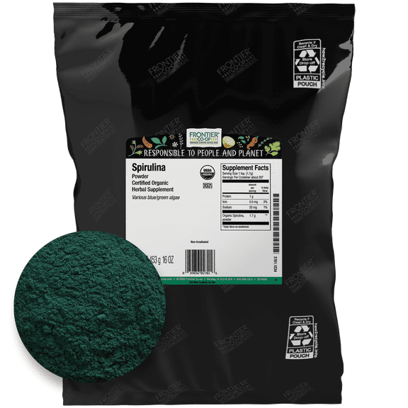 Frontier Co-op Organic Spirulina Powder, 16 oz