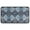Blue Geometric Pattern, variant on Blue Paisley and Floral Pattern Door Rugs,Washable Non Slip Door Mats Indoor,Decorative Door Mats,Entry Mat Indoor for Entrance,Bedroom,Kitchen,Bathroom,30"x17"