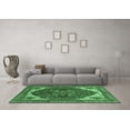 thumbnail image 3 of Ahgly Company Indoor Round Persian Emerald Green Traditional Area Rugs, 6' Round, 3 of 4