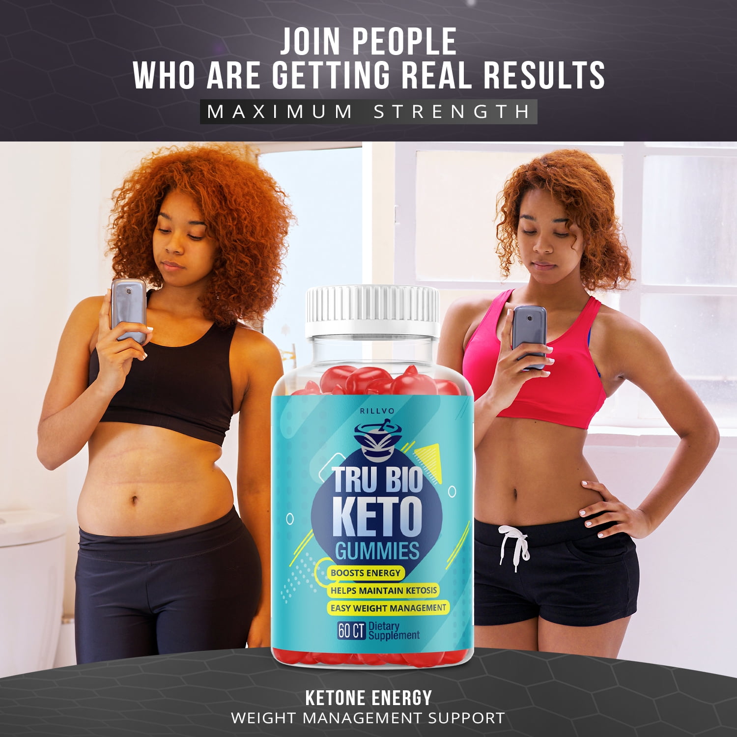 (5 Pack) TruBio Keto Gummies - Tru Bio ACV Gummy’s - Supplement for Weight Loss - Energy & Focus Boosting Dietary Supplements for Weight Management & Metabolism - 300 Gummies