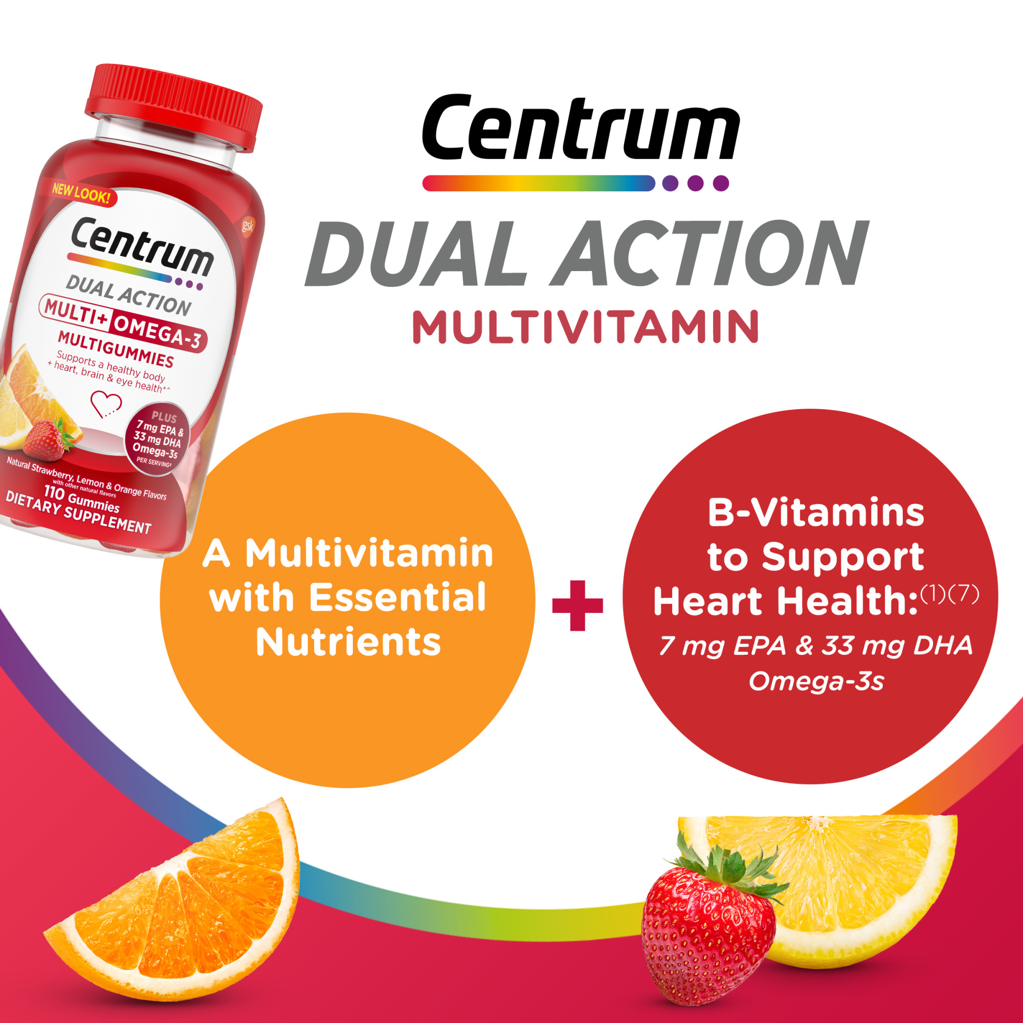 Centrum MultiGummies Multi+ Omega-3, 110 Count photo 6